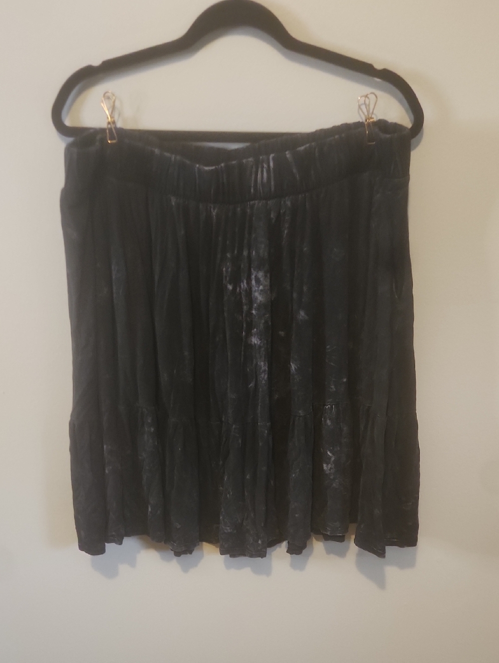 torrid Black Acid Washed Mini Skirt